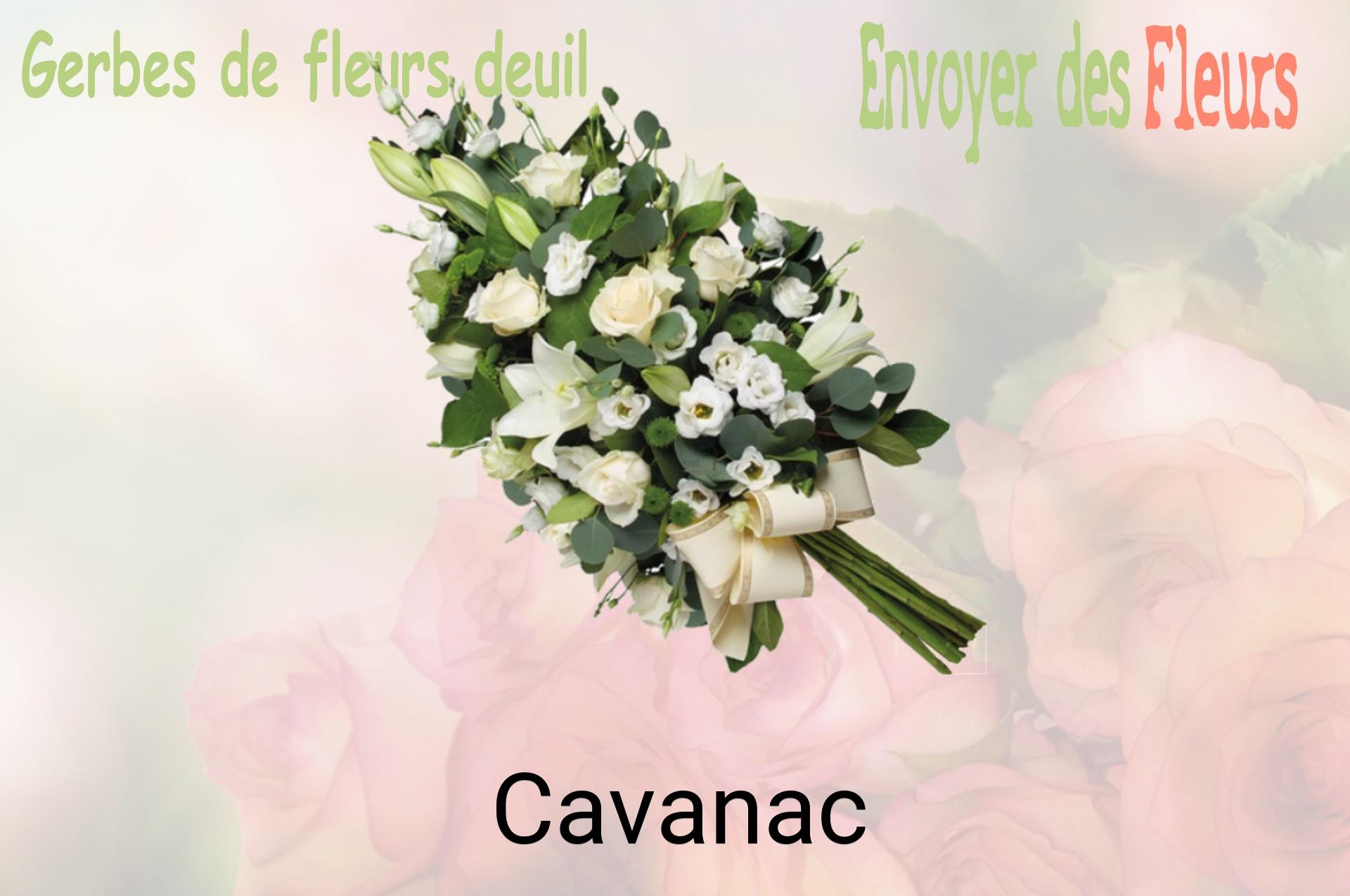 Gerbe de fleurs de deuil livrée à Cavanac